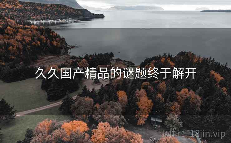 久久国产精品的谜题终于解开