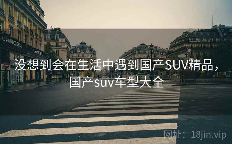 没想到会在生活中遇到国产SUV精品，国产suv车型大全